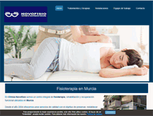 Tablet Screenshot of clinicanovofisio.com